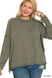 Simply Ribbed Round Neck Top