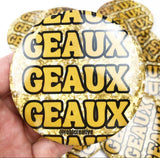 Geaux Black & Gold Game Day Button