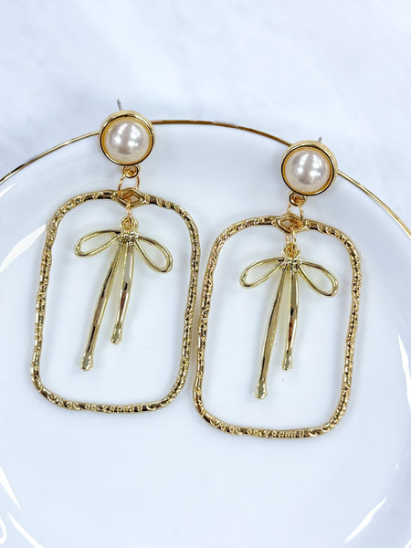 Framed Bow Earrings