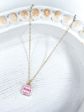 Floral Square Mama Necklace