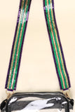 Mardi Gras Sequin Purse Strap