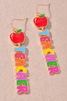 Teacher Apple Earrings