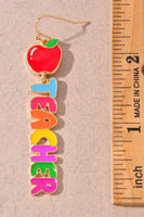 Teacher Apple Earrings