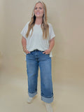 Jolene's High Rise Wide Leg Cropped Jeans