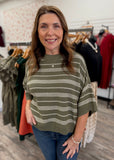 Earth Tone Stripes Top