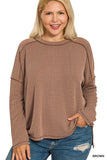 Simply Ribbed Round Neck Top