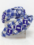 Gingham Game Day Headband