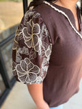 Florals & Lace Top