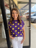 Tigers Polka Dot Top