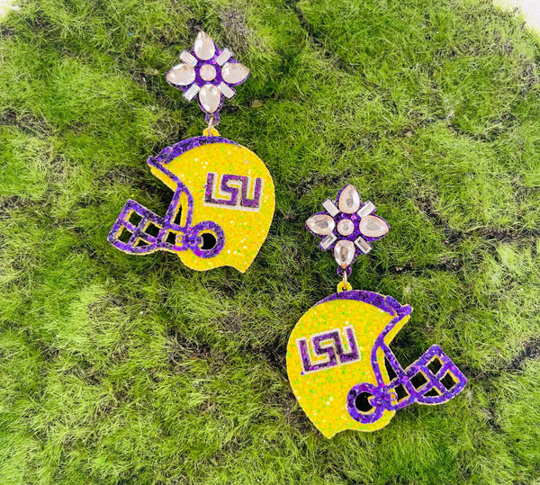LSU Helmet Earrings