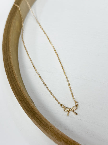 Delicate Bow Necklace