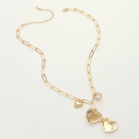 Heart Locket Charm Necklace