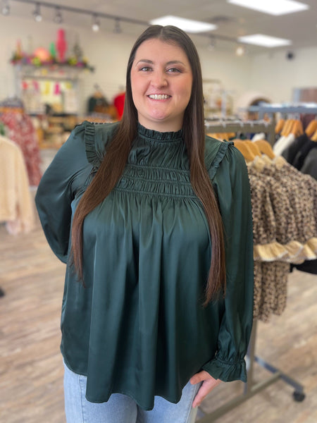 Evergreen Elegance Top