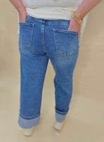 Jolene's High Rise Wide Leg Cropped Jeans