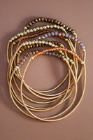 Beaded Guitar String Bracelet Stack