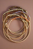 Beaded Guitar String Bracelet Stack