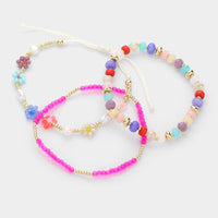Flower Charm Bracelet