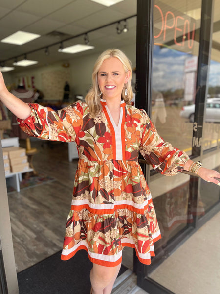 Retro Petals Dress