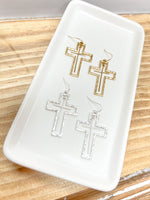Double Cross Earrings