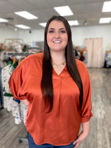 Autumn Satin Top