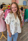 Airy Florals Top