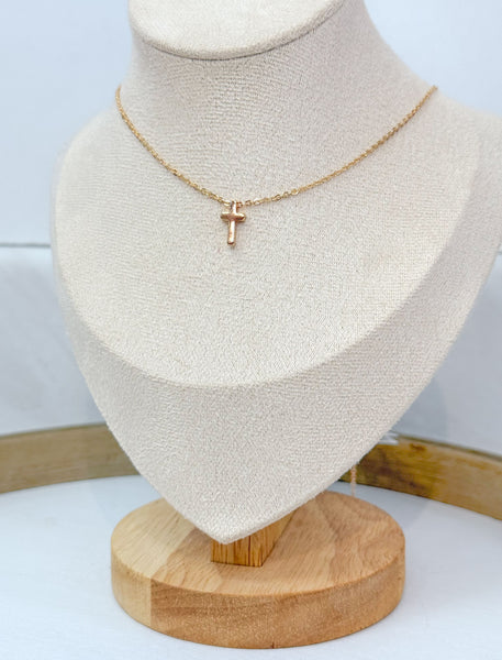 Classic Mini Cross Necklace