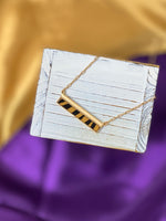 Tiger Stripe Bar Necklace