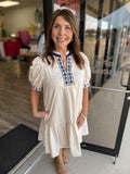 Indigo Bloom Dress