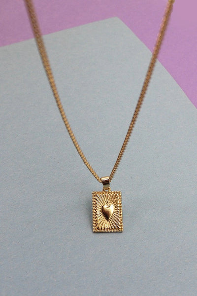 Heart Charm Pendant Necklace