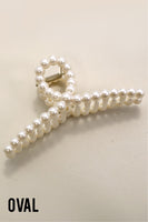 Pearl Hair Claw Clips