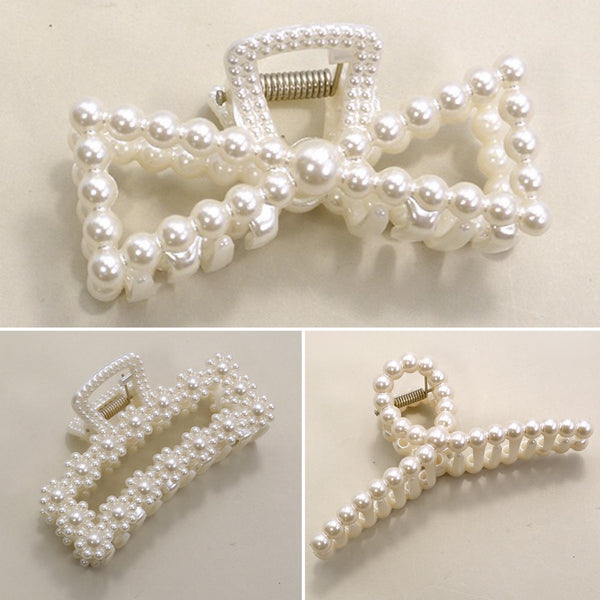 Pearl Hair Claw Clips