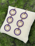 Triple Circle Drop Earrings