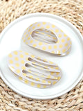 Trendy Oval Flat Claw Clip