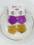 Tiger Face Gameday Earring