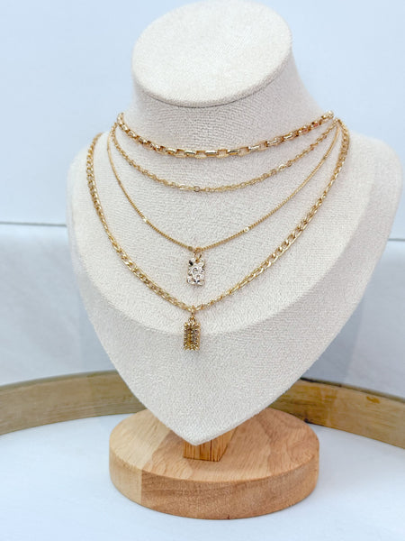 Stunning Multi Layer Pendant Necklace