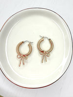 Worn Bow Hoops