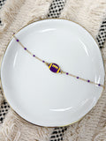 Dainty Football Bracelet