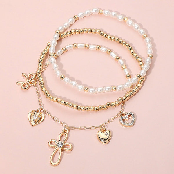 Faith and Love Bracelet Stack
