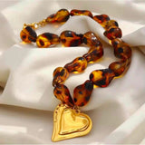 Tortoise Love Necklace