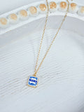 Floral Square Mama Necklace