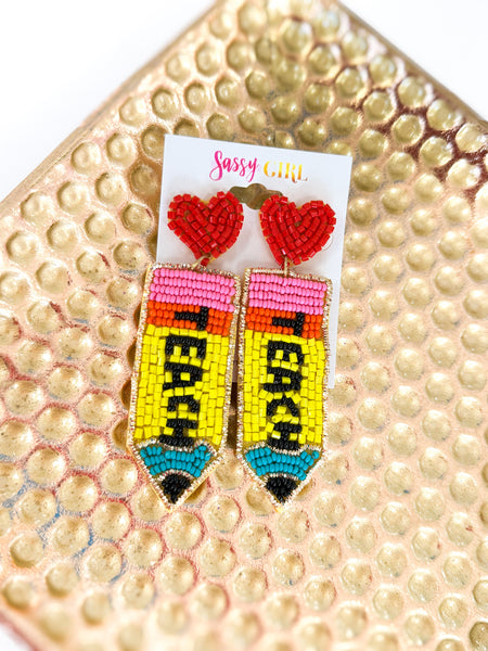 Love To Teach Earrings