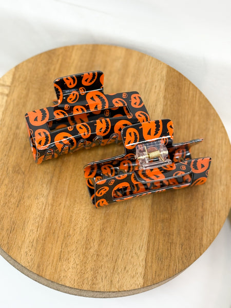 Spooky Pumpkin Claw Clip