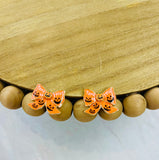Trick or Treat Bow Earrings