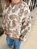 Neutral Florals Top