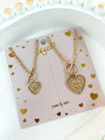 Matching Mama & Mini Heart Pendant Necklace