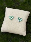Heart Check Earrings