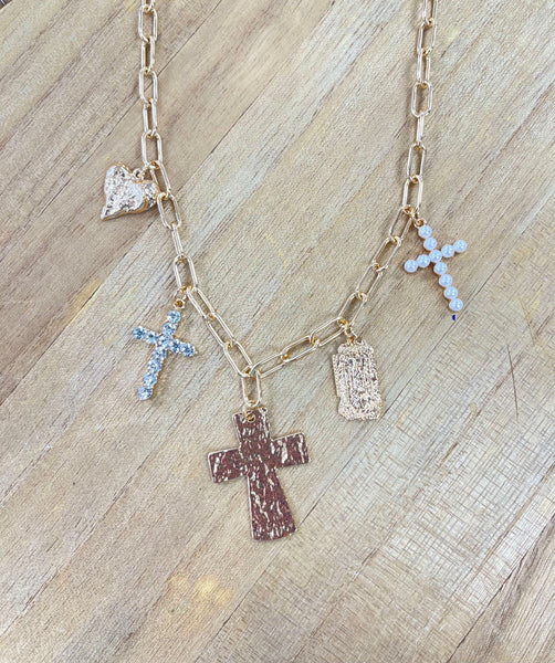 Bold Faith Charm Necklace