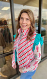 Candy Stripe Puffer Vest