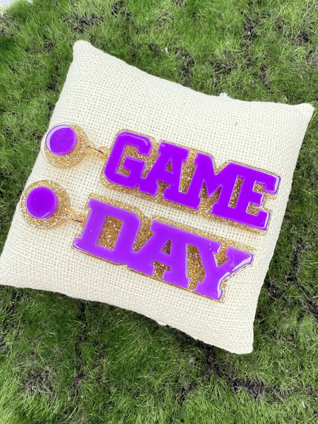 Game Day Glitter Earrings