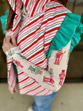 Candy Stripe Puffer Vest